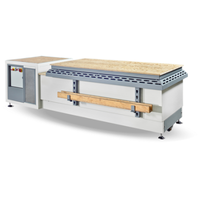 Banc aspirant poussières de marbres et granits avec nébulisation