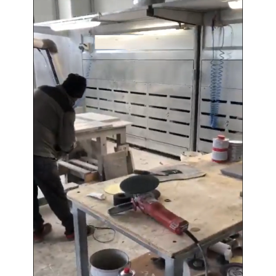 Cabine d'aspiration avec filtration à sec - CERASEC