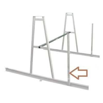 Comartex.com - Paire de Chevalets de stockage - galvanisés, produit de la catégorie Rails & bennes