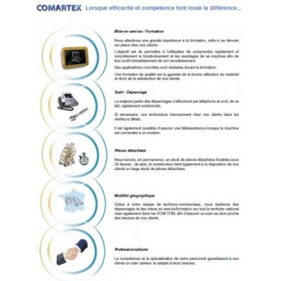Service après vente assuré par COMARTEX