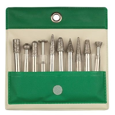 Lot de 10 fraisettes - Queue de 6 mm