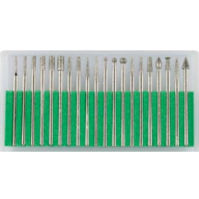 Comartex.com - Lot de 20 fraisettes - Queue de 2.35mm, produit de la catégorie Outillages