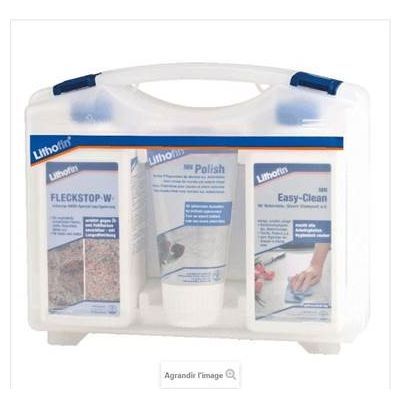 Set d'entretien pour pierres naturelles - Kit CE