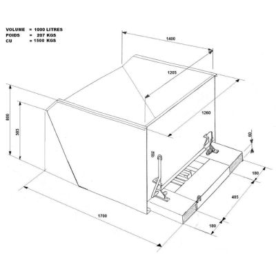 Comartex.com - Bennes à gravats 100% françaises, produit de la catégorie Rails & bennes
