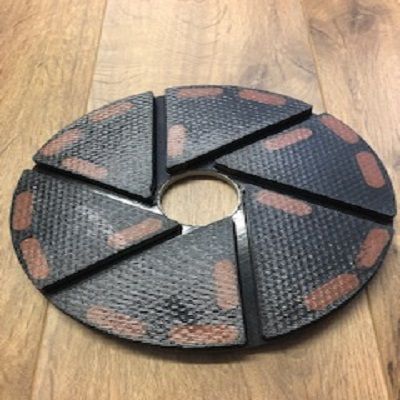 " Liant cuivre" Plateau 250 mm polissage liant cuivre - Granits / Quartz / béton / terrazzo