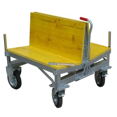 Chariot double dosseret plein