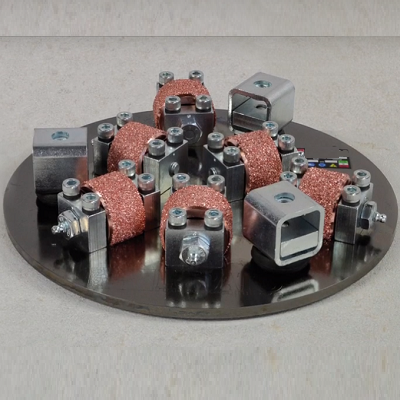 Plateau effet sablage 6 rouleaux