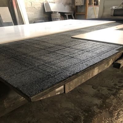 Rouleau / Bandes revêtement caoutchouc pour table débiteuse