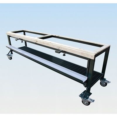 Table/établi avec rangement de 3 mètres "ref 5"