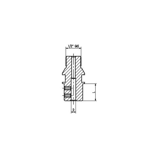 adaptateur meule 1/2 gas