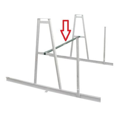 Comartex.com - Paire de Chevalets de stockage - galvanisés, produit de la catégorie Rails & bennes
