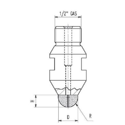 Comartex.com - Fraise à cannelures granits-quartz-marbres-céramiques Ø 12 mm, produit de la catégorie Outillages
