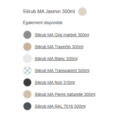 Comartex.com - Silicone pour cuisines & salles de bains - silirub MA, produit de la catégorie Outillages