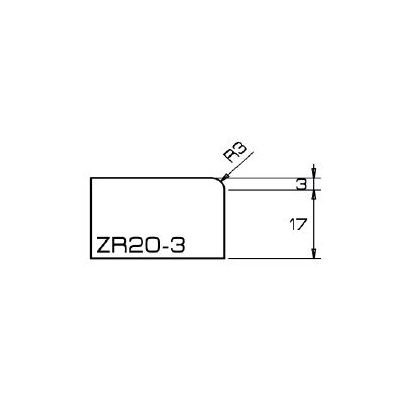 chants arètes roulées " ZR " en 20 mm 