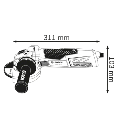 Comartex.com - Meuleuse angulaire GWS 19-125 CIE 1900W, produit de la catégorie Electriques