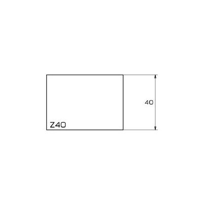 chants droits " Z " en 40 mm 