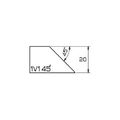 Chants 45°  en 20 mm