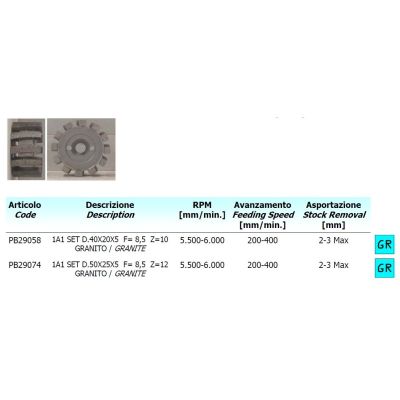 Comartex.com - Galette diamantée pour Granits et Quartz Ø 40, produit de la catégorie Outillages