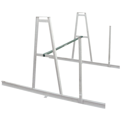 Comartex.com - Paire de Chevalets de stockage - galvanisés, produit de la catégorie Rails & bennes