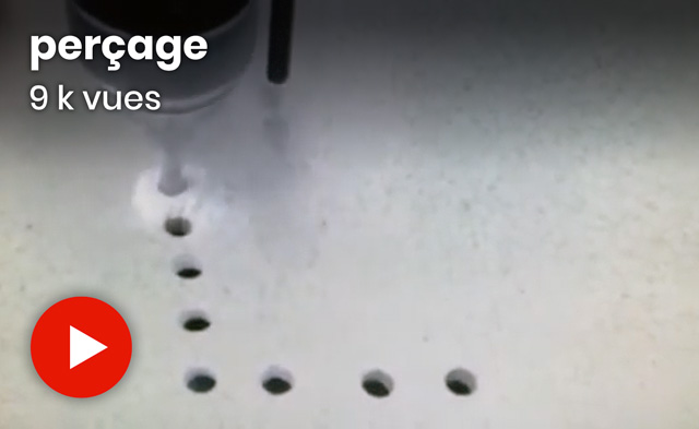 Vidéo de perçage